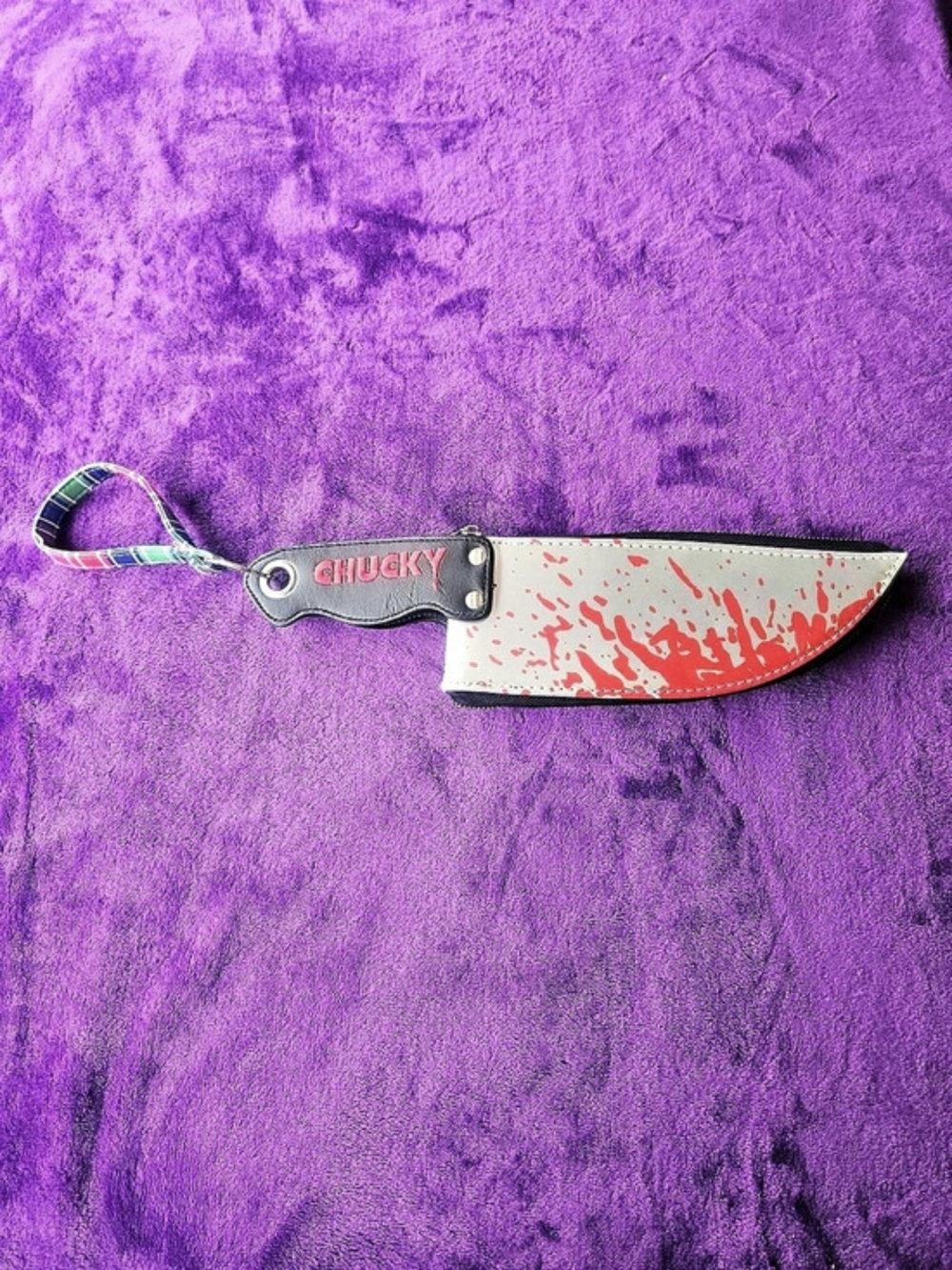 CHUCKY knife Gray Red Novelty